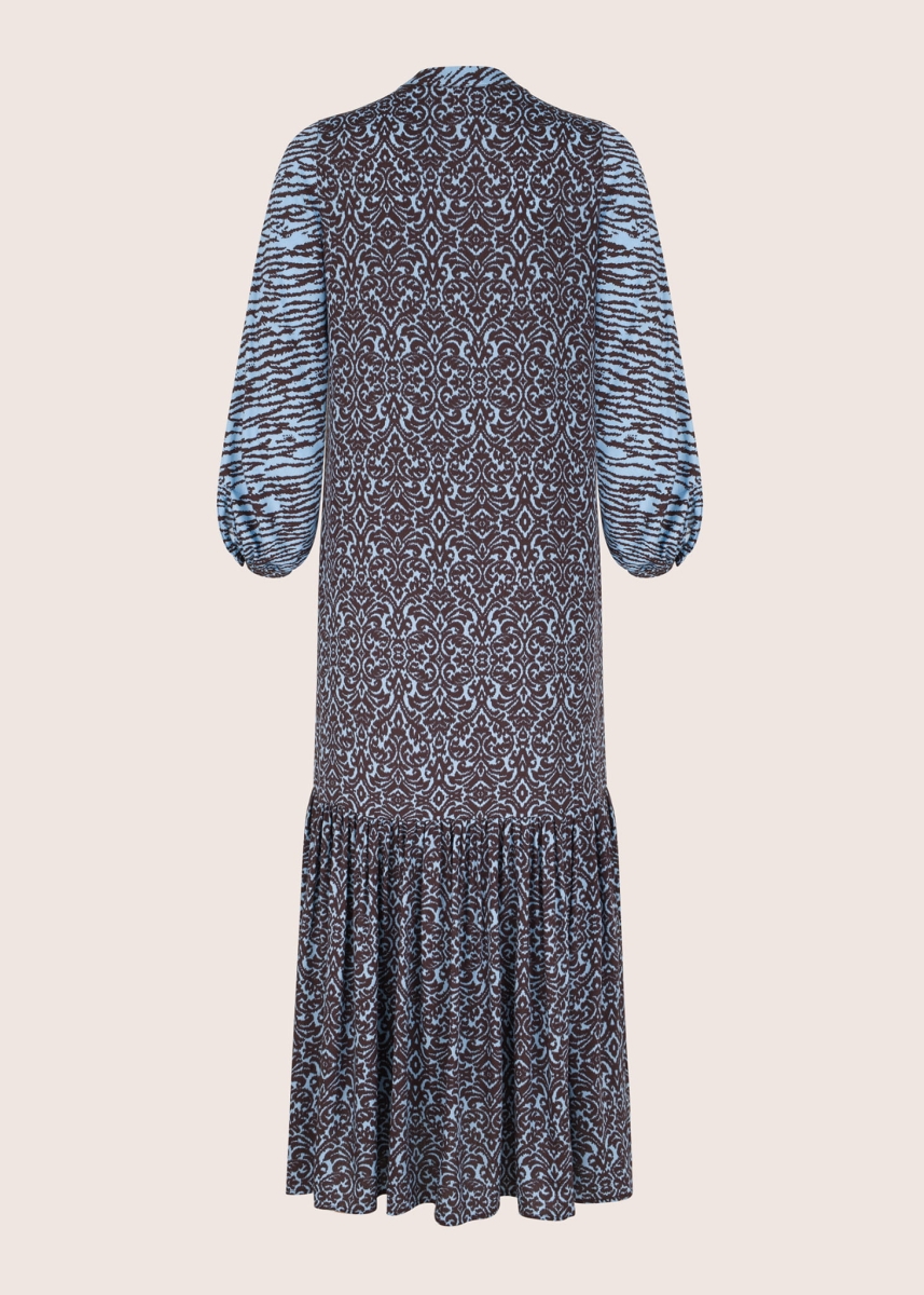 SALT ORNAMENT long  silk and viscose dress 