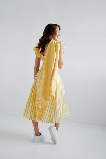 ROOFTOP cotton summer yellow dress