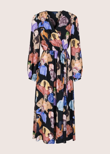 ALEX sukienka midi w odważny print