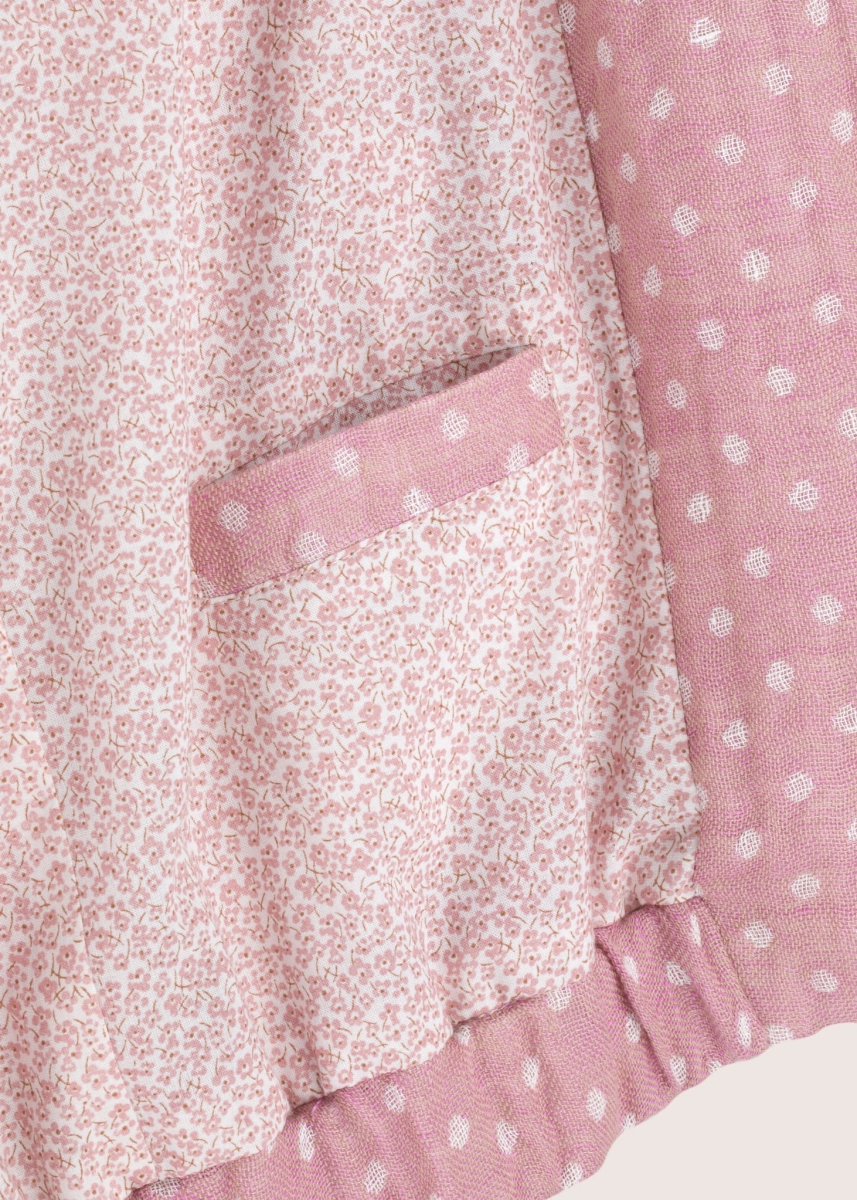 WIND LINEN powder pink - lniana bomberka