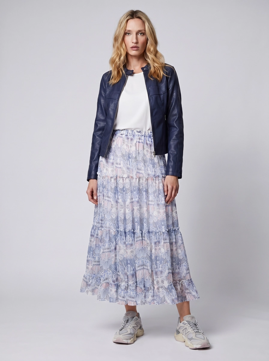 CENTRAL PARK vintage flowers spódnica maxi