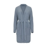 NOHO petrol blue bawełniany kardigan