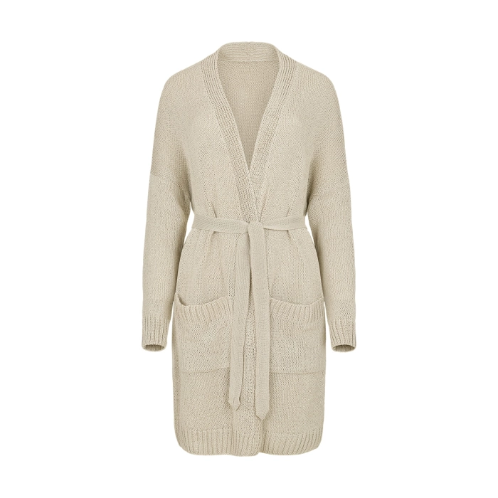 NOHO allrounder beige bawełniany kardigan