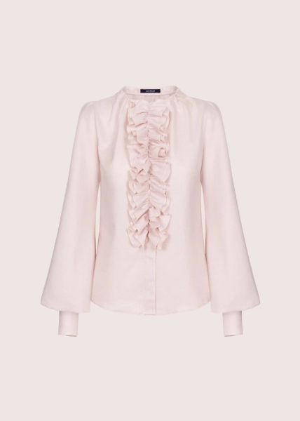 NOLITA baby pink bluzka z żabotem