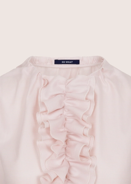 NOLITA baby pink bluzka z żabotem