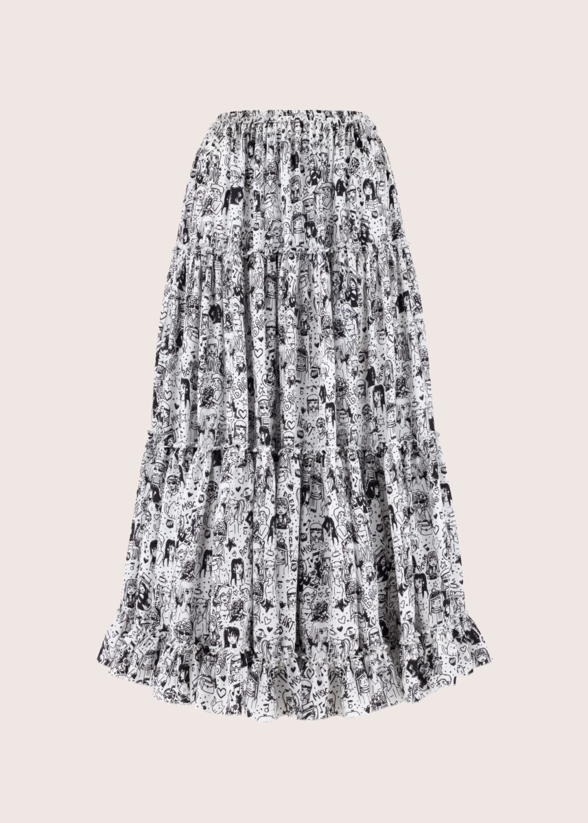 CENTRAL PARK Exclusive silk skirt