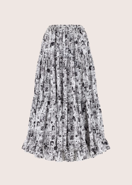 CENTRAL PARK Exclusive spódnica maxi z jedwabiu