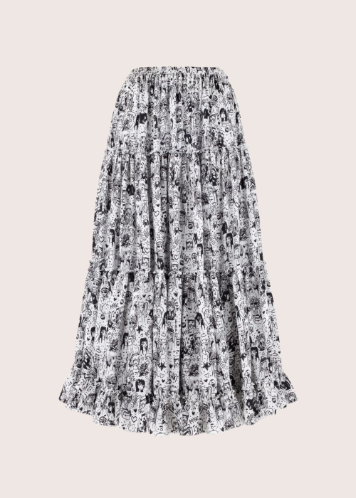 CENTRAL PARK Exclusive spódnica maxi z jedwabiu