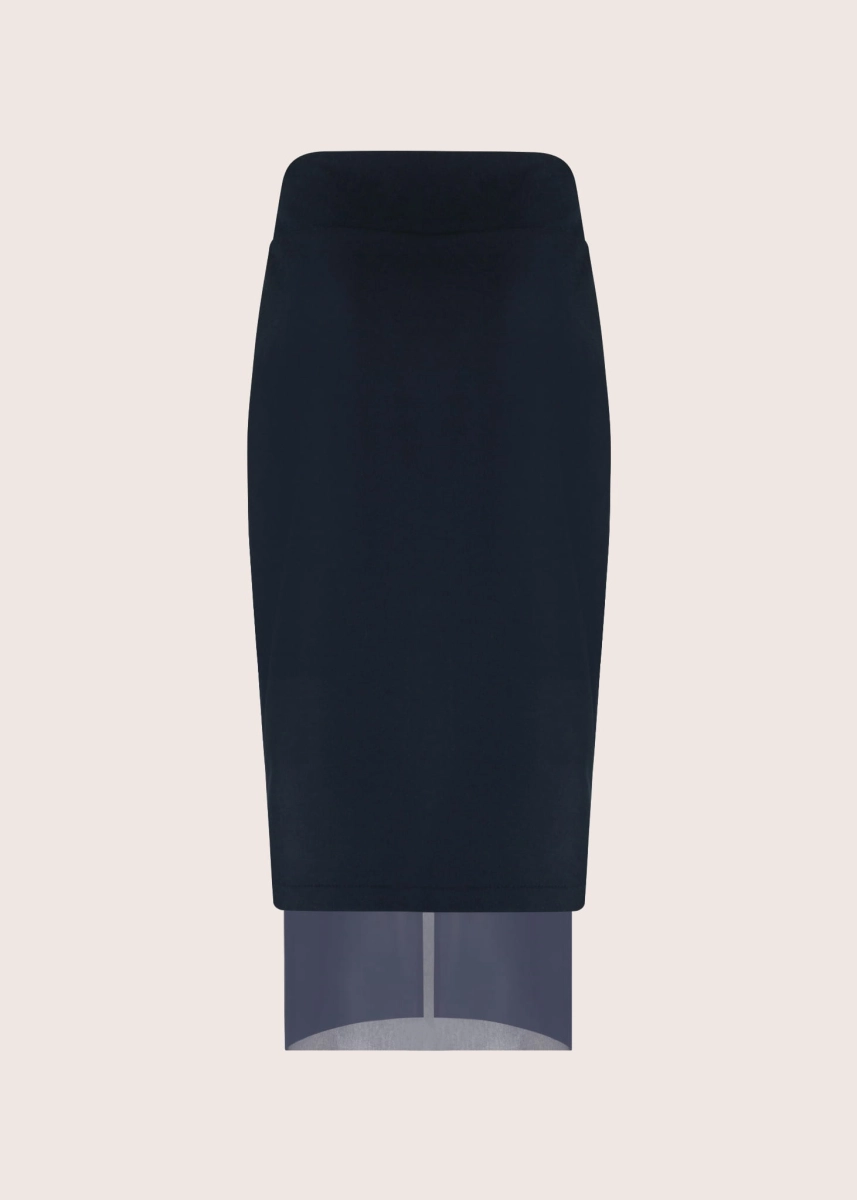 HELENA DEEP BLUE  ołówkowa spódnica midi