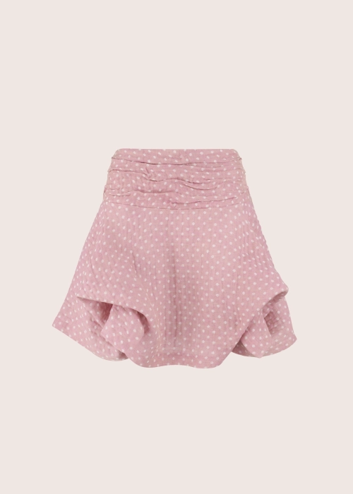 MAGNOLIA powder pink linen skirt