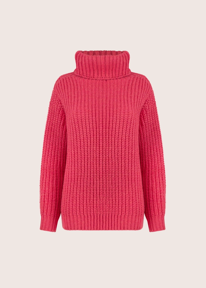JULIA CORAL turtleneck sweater