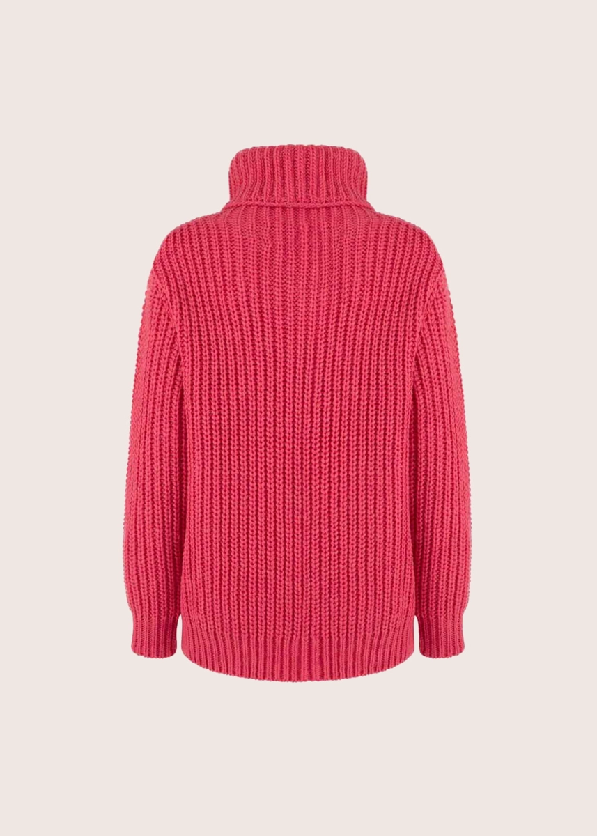JULIA CORAL turtleneck sweater