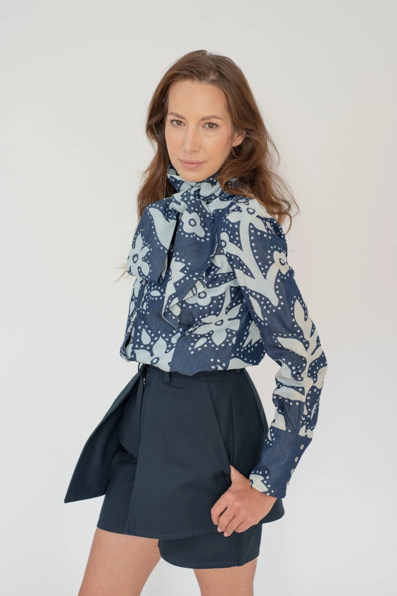 KARLA bow shirt