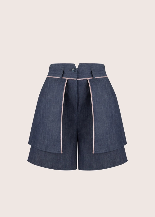 NAOMI  selvedge jeans spódnico spodenki