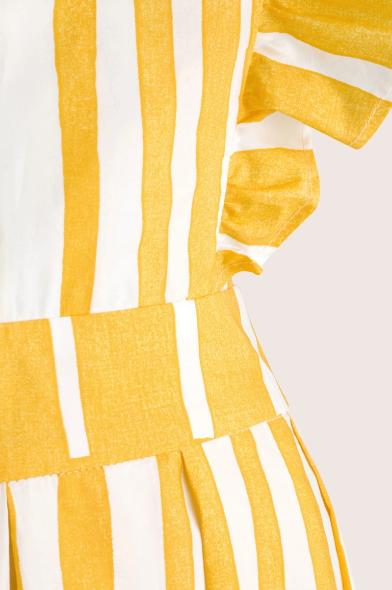 ROOFTOP cotton summer yellow dress