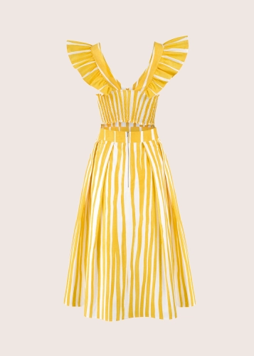 ROOFTOP cotton summer yellow dress