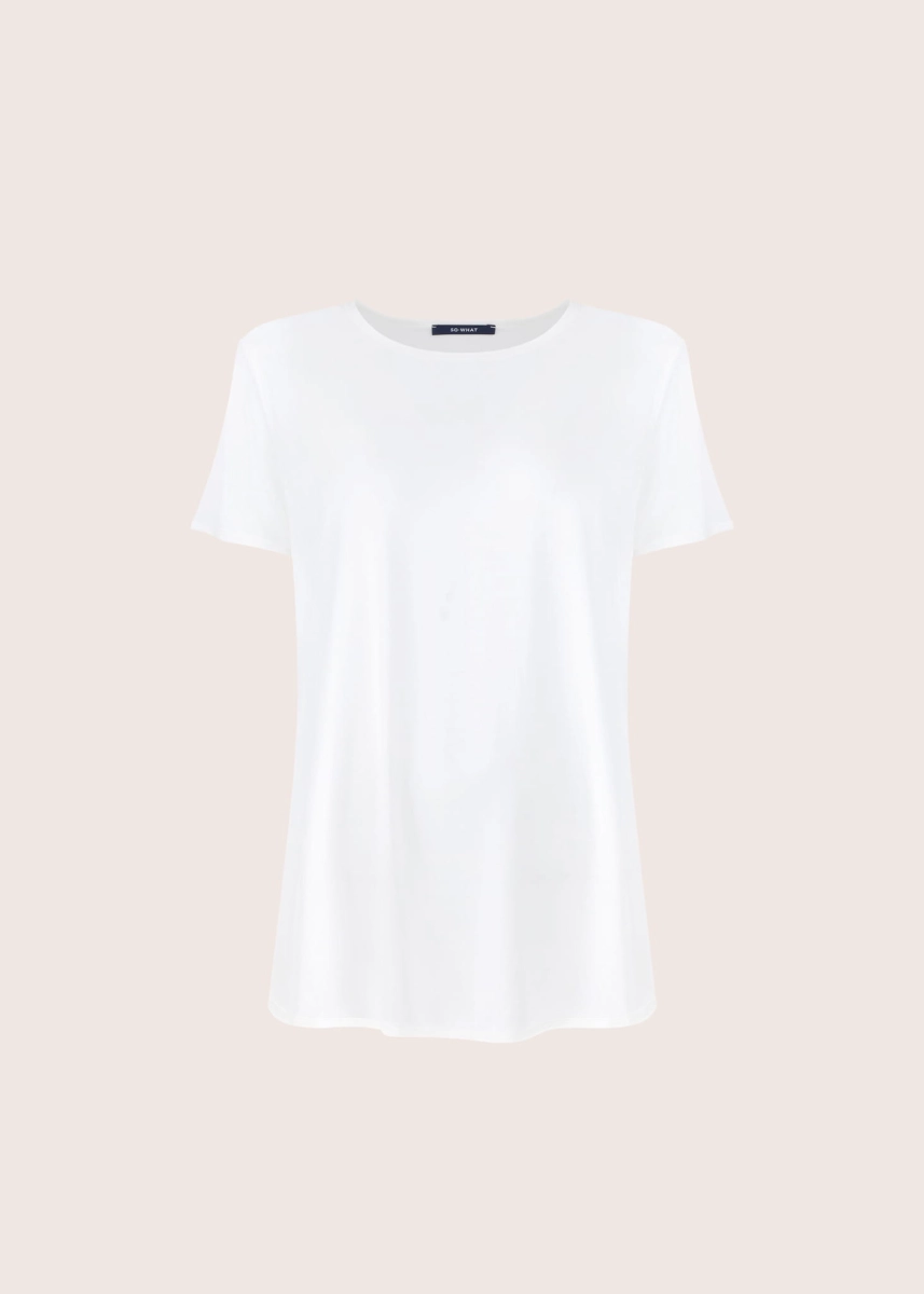 BASIC WHITE T-shirt round neck