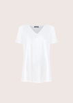 BASIC WHITE T-shirt  V neck 
