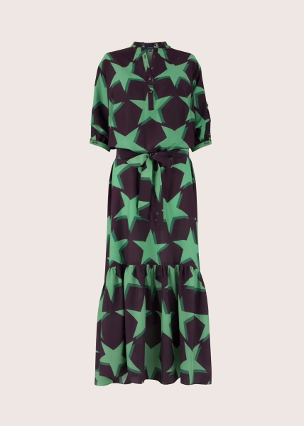 STUDIO 54 stars long silk dress