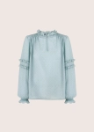 ELLE mintgrey jedwabna bluzka