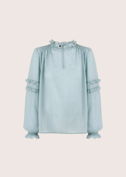 ELLE mintgrey jedwabna bluzka