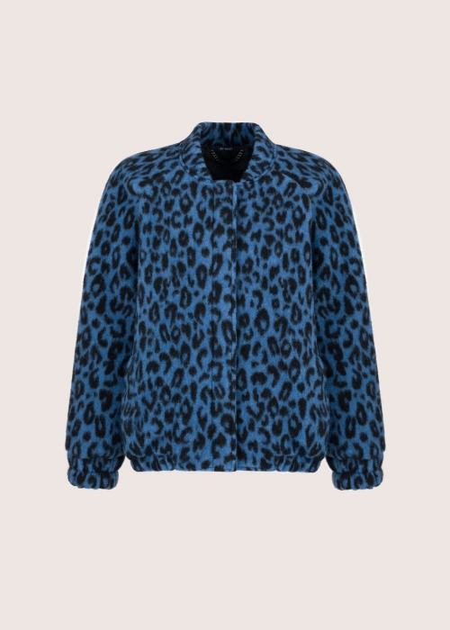 GISELE leopard print bomber jacket